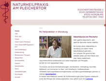 Tablet Screenshot of naturheilpraxis-am-pleichertor.de